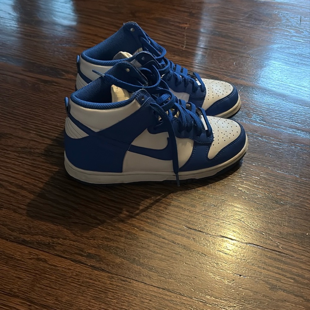 Kids Blue and White Sneakers